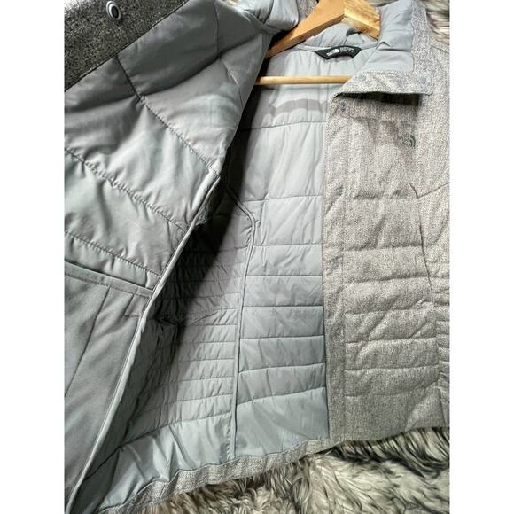 The North Face Grey Quilted Snap Button‎ Vest Women's Size Xl - Picture 5 of 6